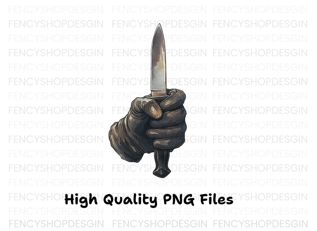 Gloved Hands Holding Daggers Clipart Bundle