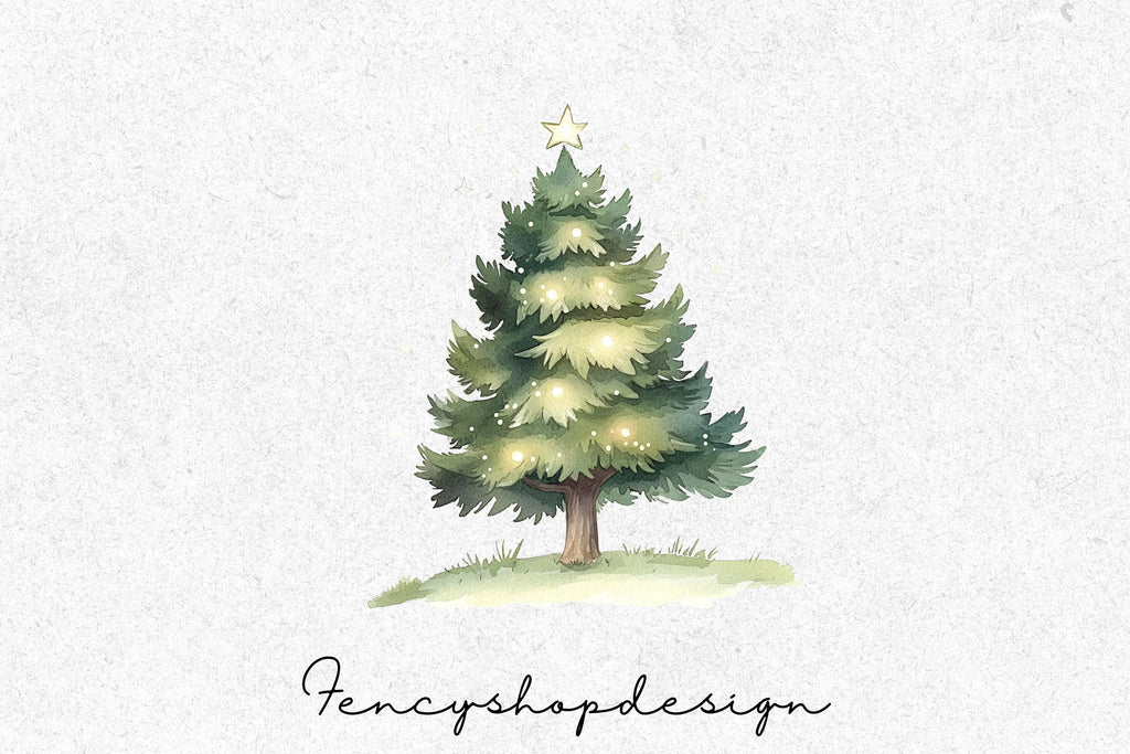 Christmas Tree Clipart Bundle