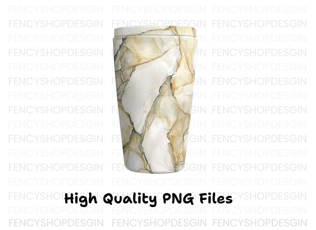 Golden Vein Marble Tumbler Clipart Bundle