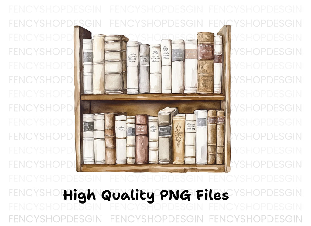 Bookshelf Clipart Bundle
