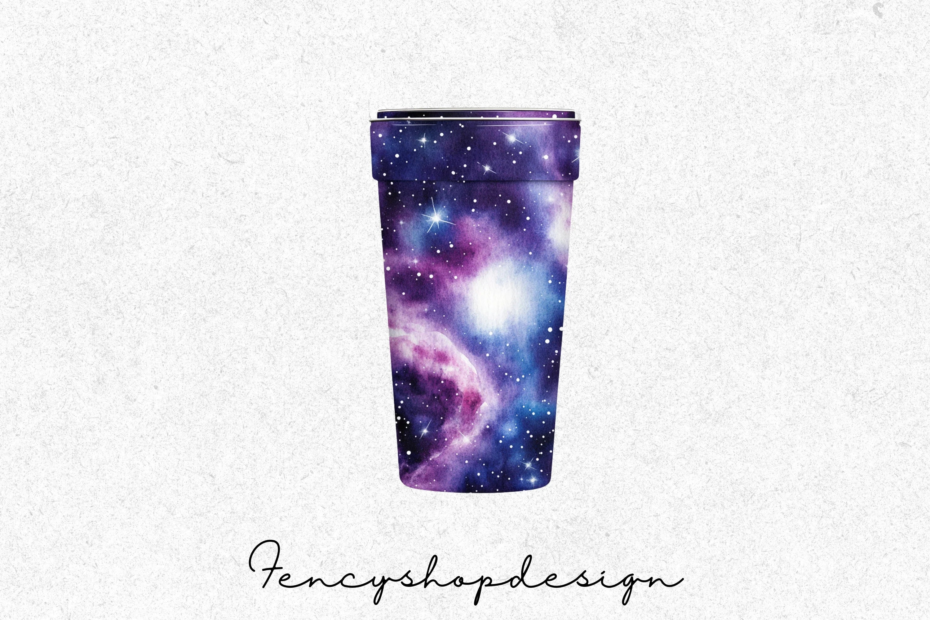 Galaxy Swirl Tumbler Clipart Bundle