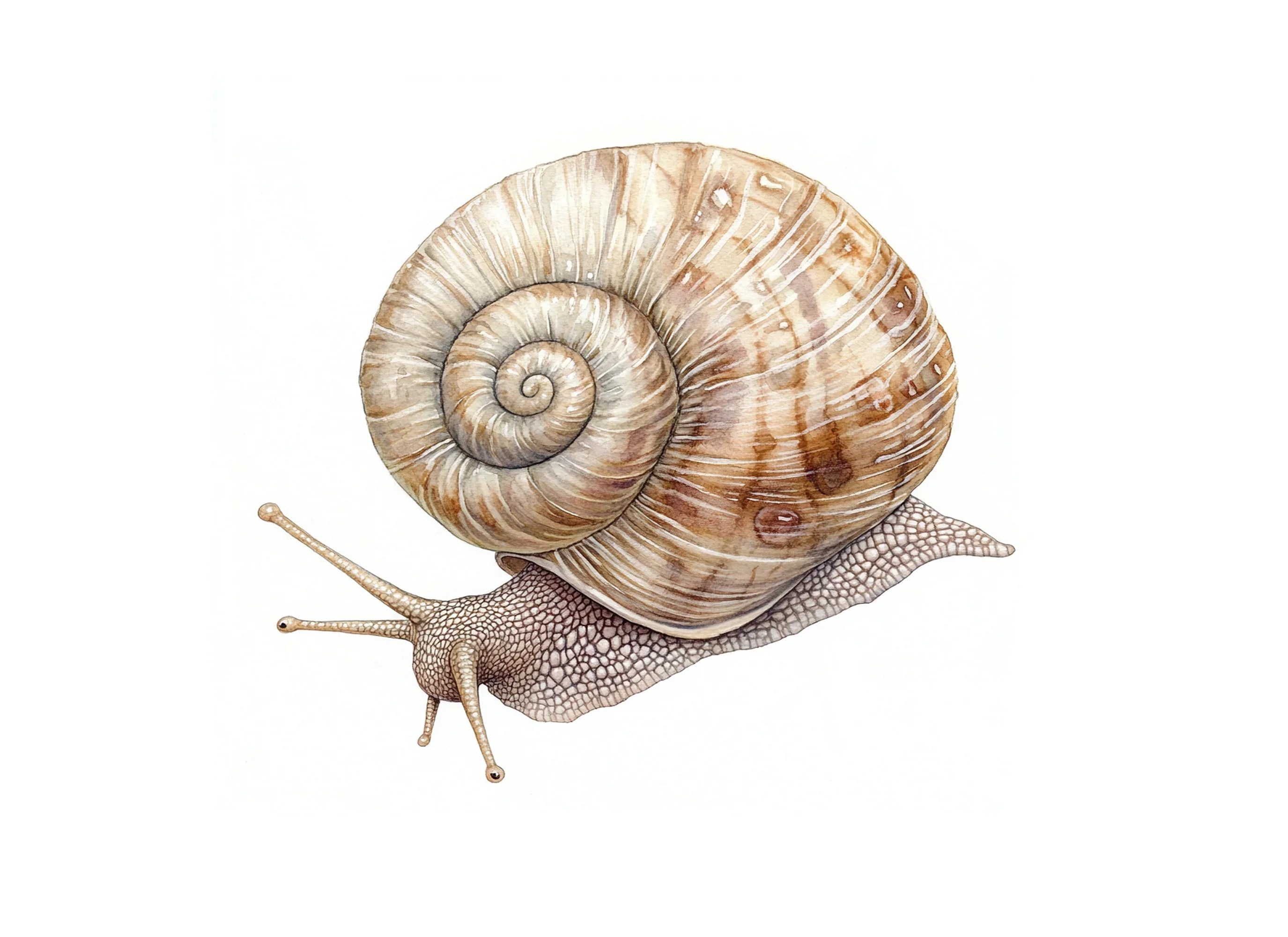 Realistic Snail Clipart Bundle