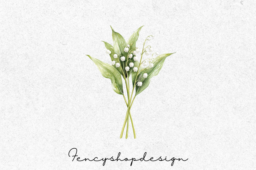 Lily of the Valley Clipart Bundle