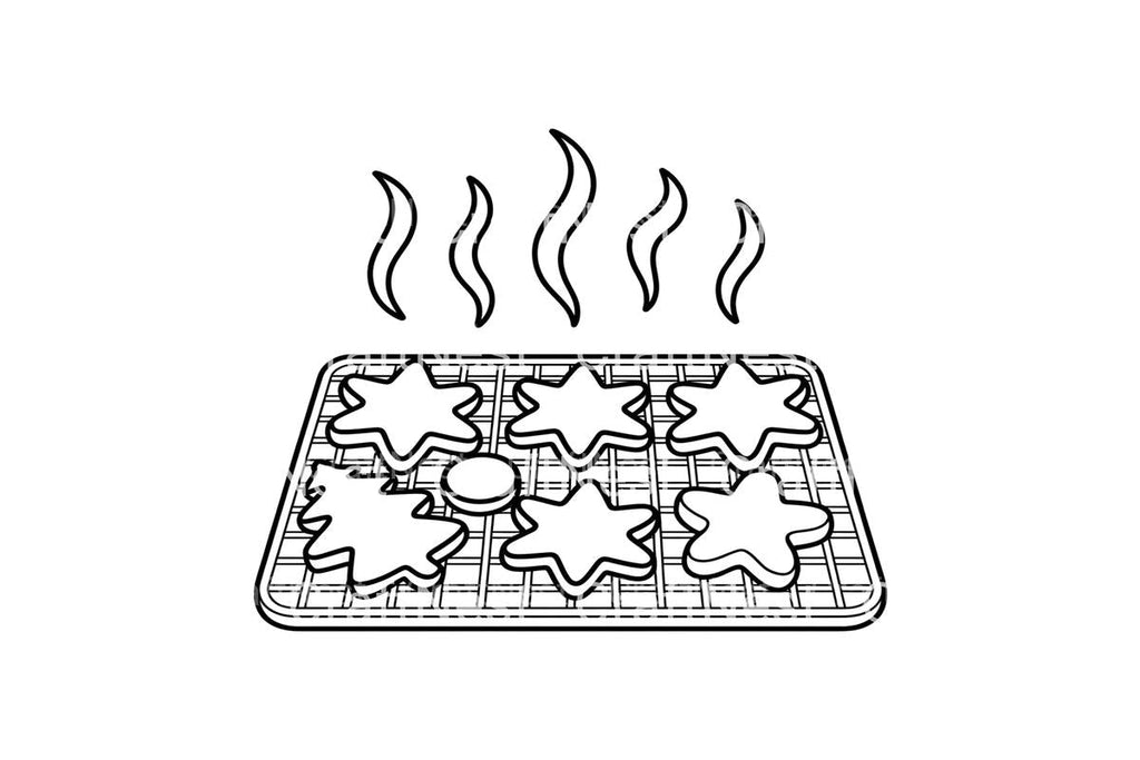Hot Cookies and Patties Grilling Coloring Books