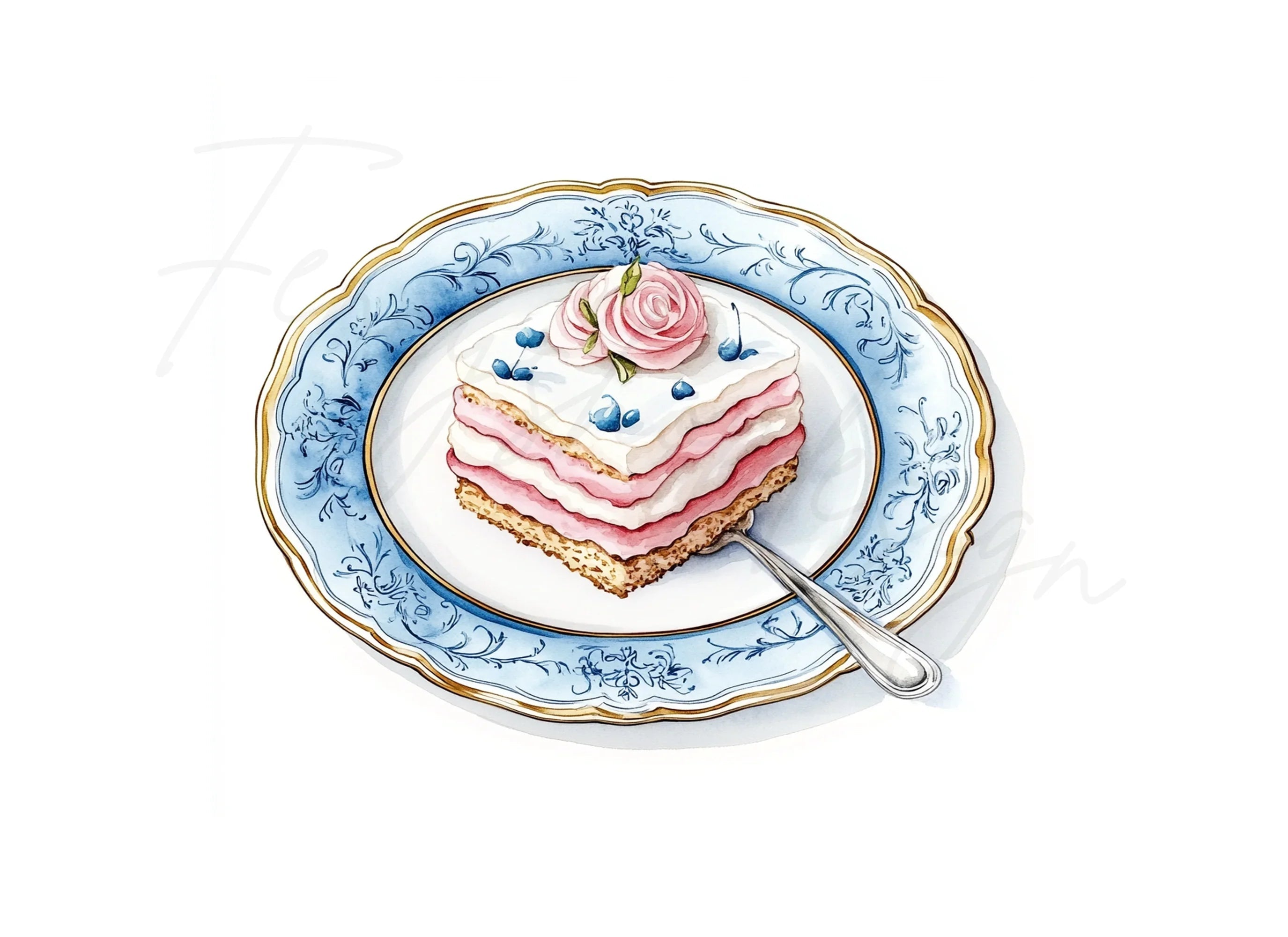Elegant Cake Clipart Bundle