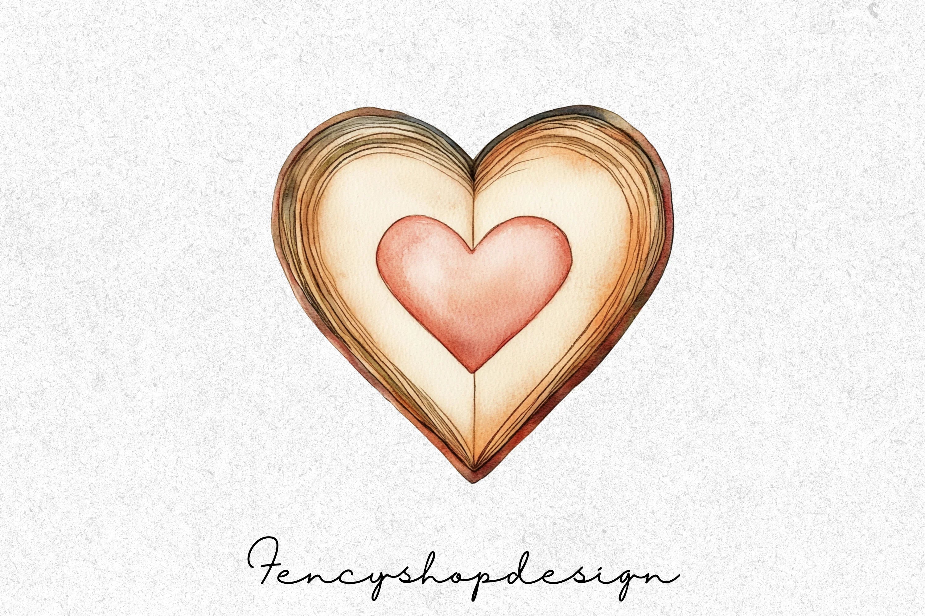 Heart Book Clipart Bundle