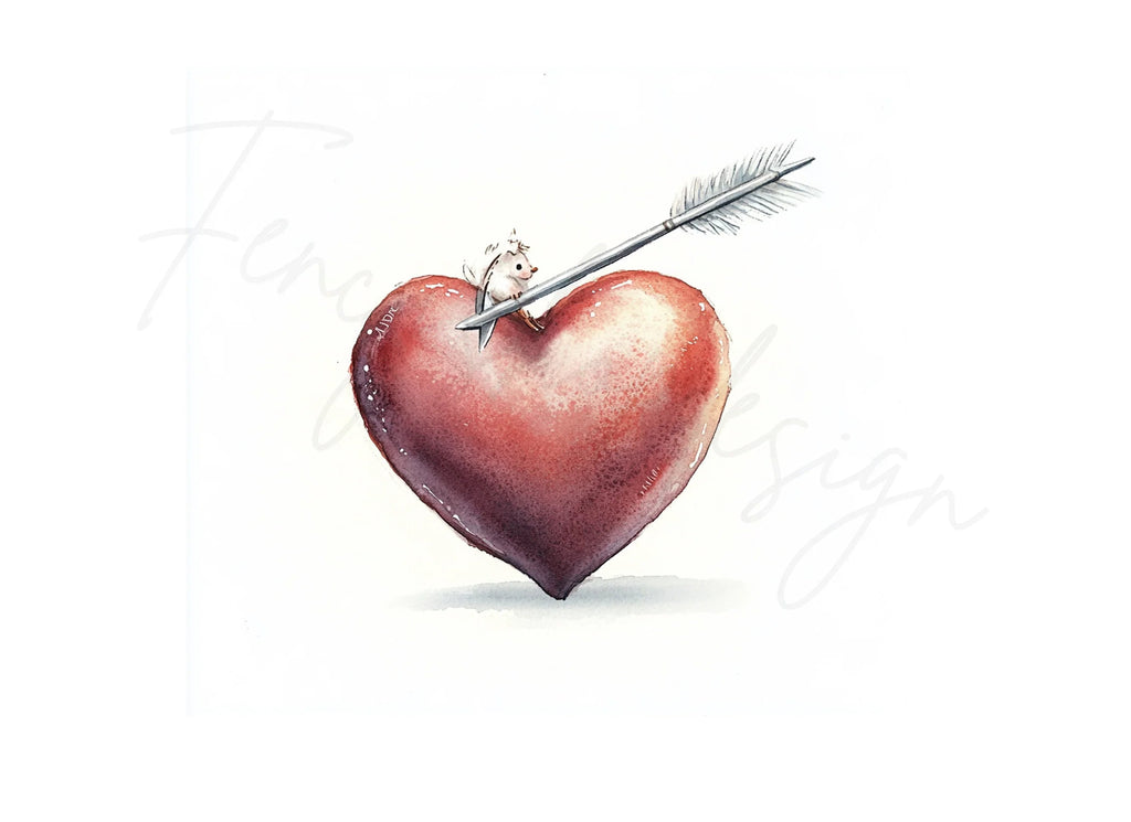 Hearts with Arrows Clipart Bundle