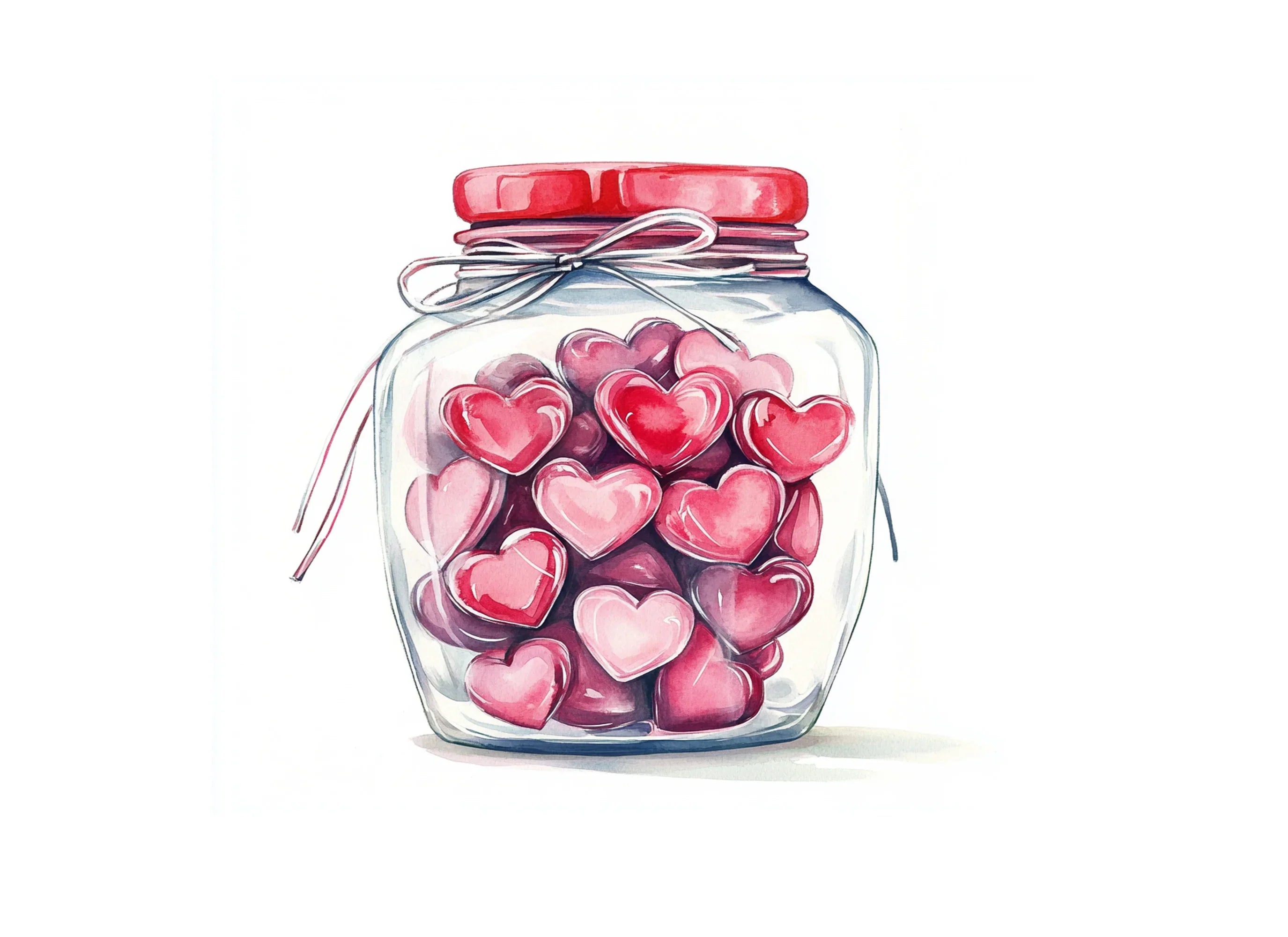 Hearts in Jars Clipart Bundle