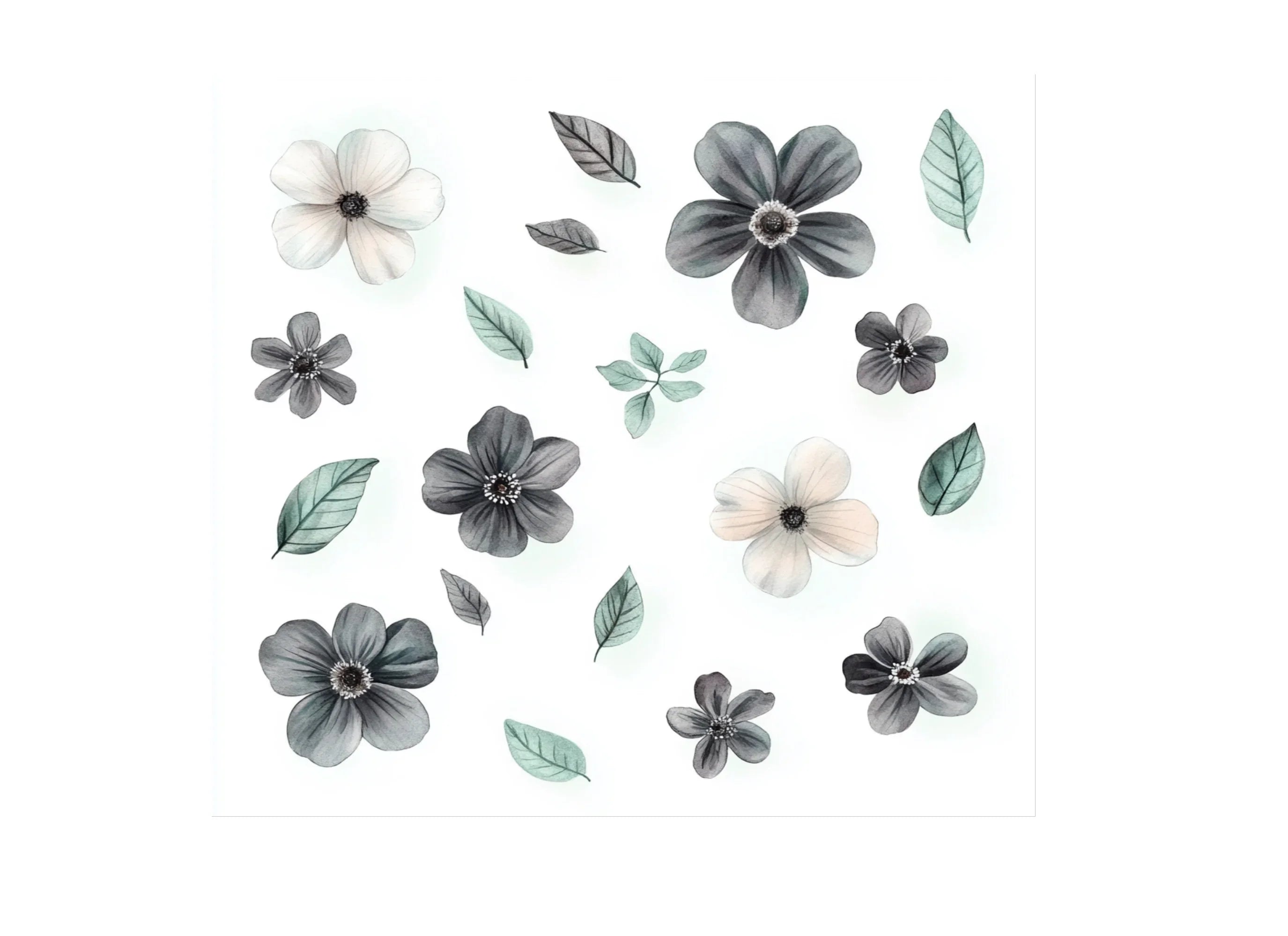 Elegant Floral Leaf Clipart Bundle