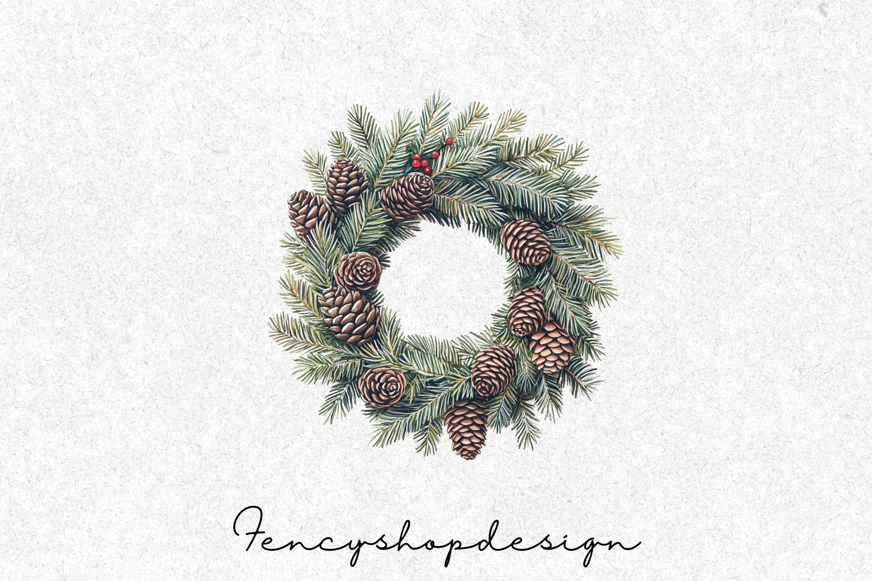 Winter Autumn Wreaths Clipart Bundle