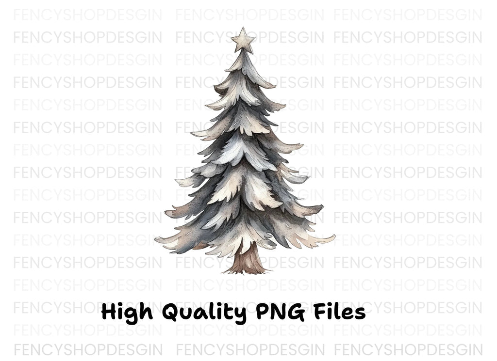 Detailed Pine Tree Clipart Bundle