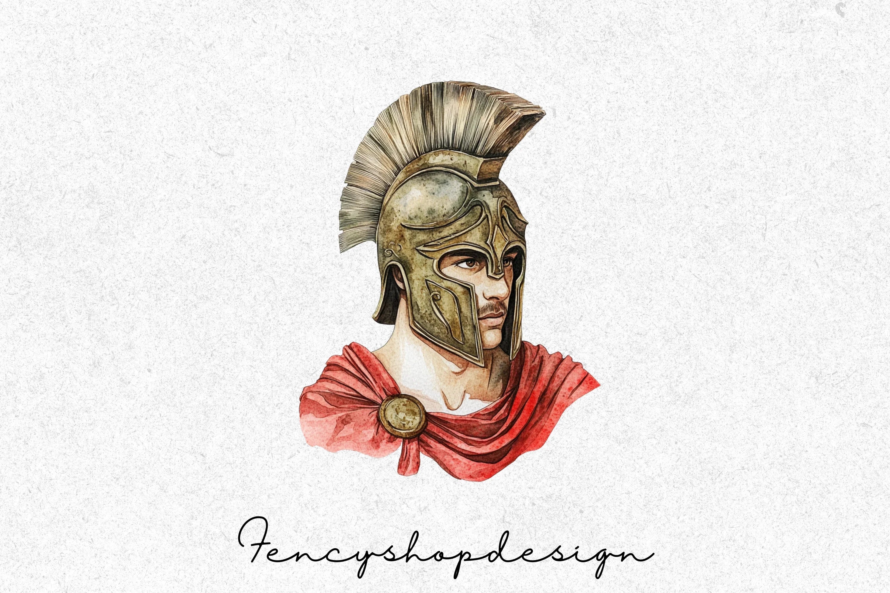 Ancient Greek Warrior Clipart Bundle