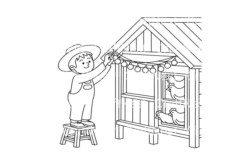 Decorating Chicken Coops Coloring Books