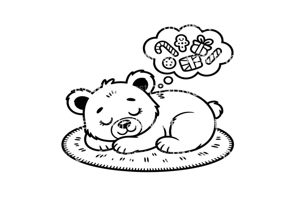 Sleeping Bear Cubs Christmas Dreams Coloring Books