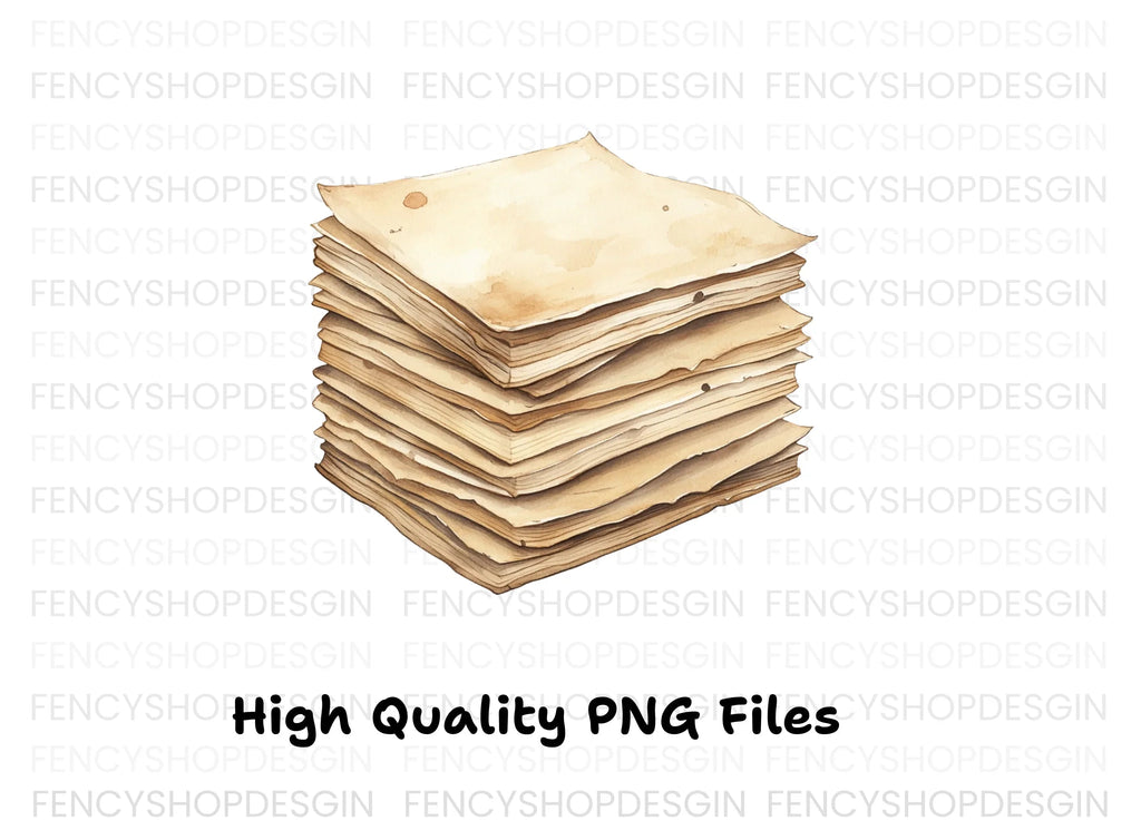 Vintage Stacked Clipart Bundle
