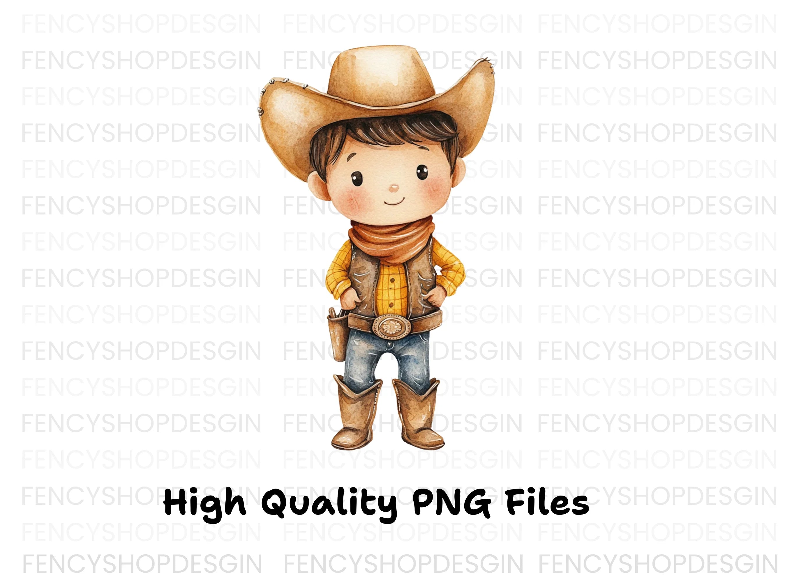 Charming Cowboy Clipart Bundle
