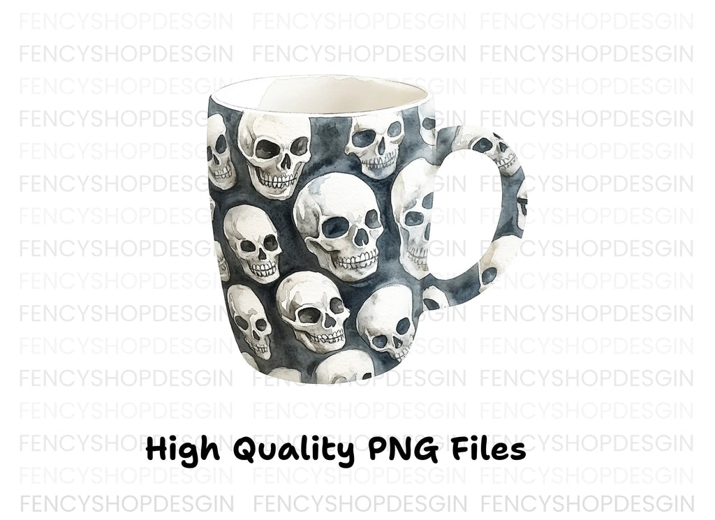 Skull Pattern Clipart Bundle