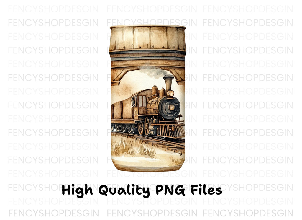 Vintage Train Clipart Bundle