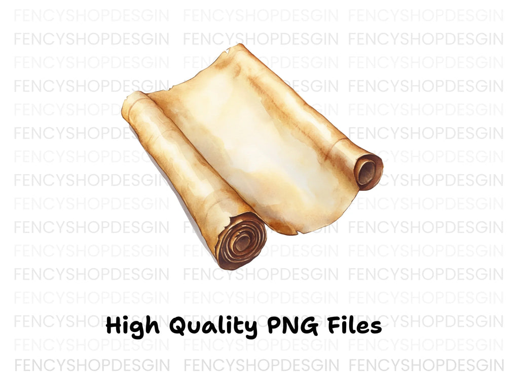Vintage Scroll Illustration Clipart Bundle