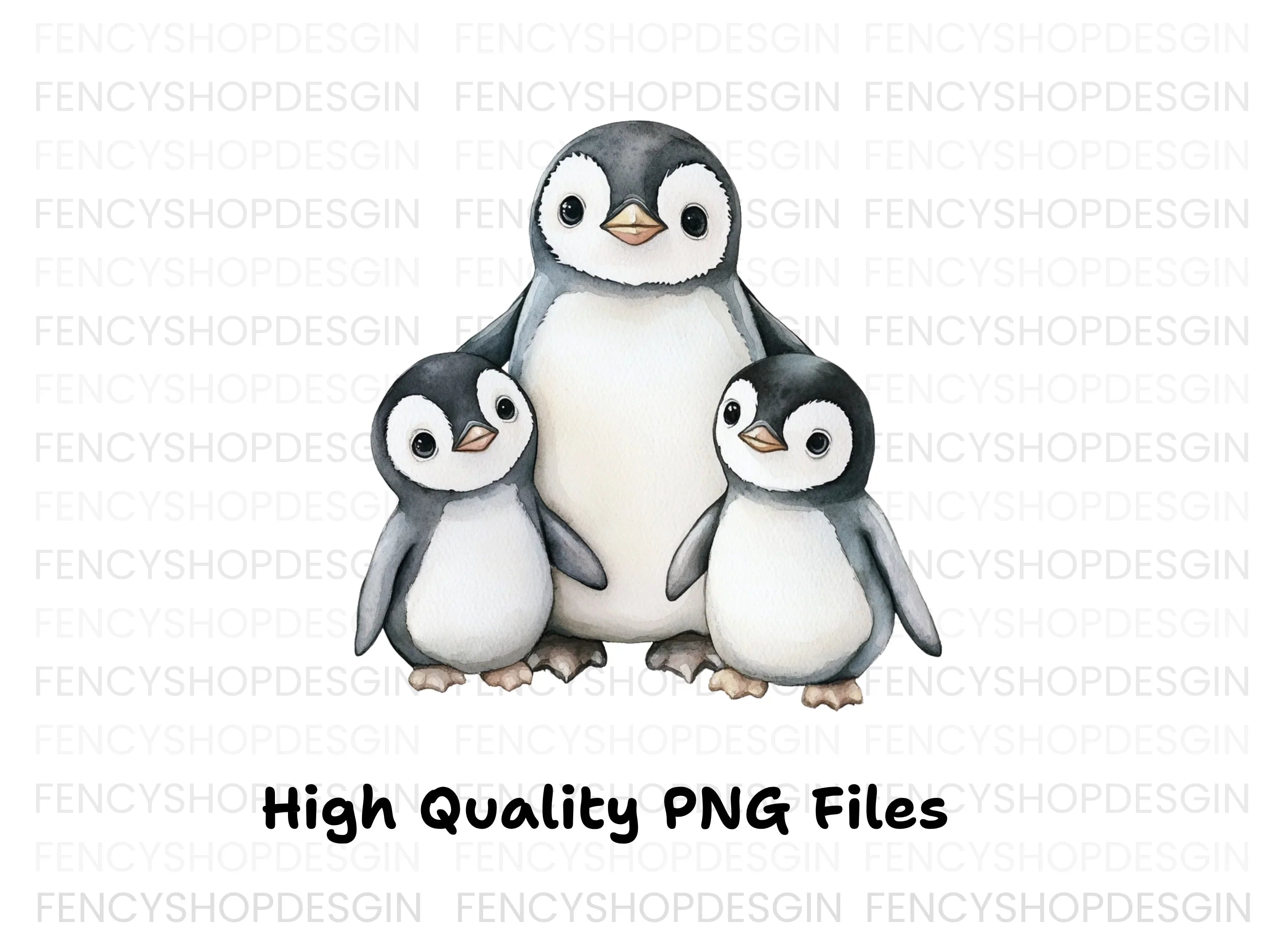 Charming Baby Penguin Clipart Bundle