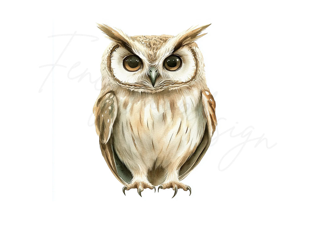 Cute Owl Illustrations Clipart Bundle