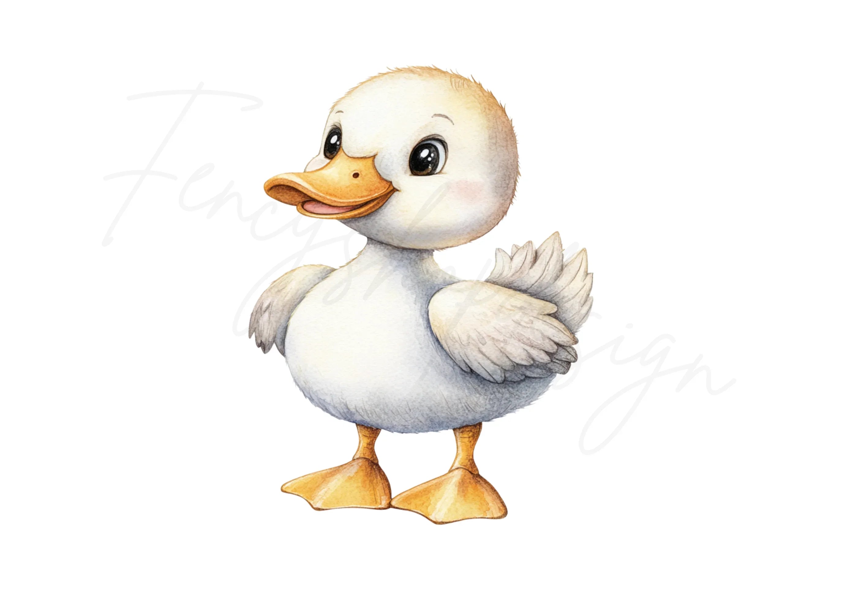 Cute Baby Ducklings Clipart Bundle