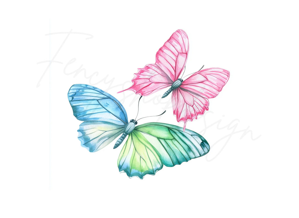 Colorful Butterfly Clipart Bundle