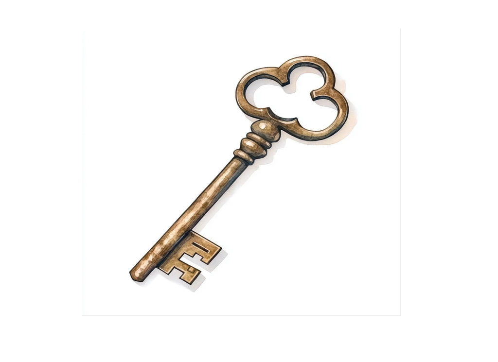 Vintage Skeleton Keys Clipart Bundle