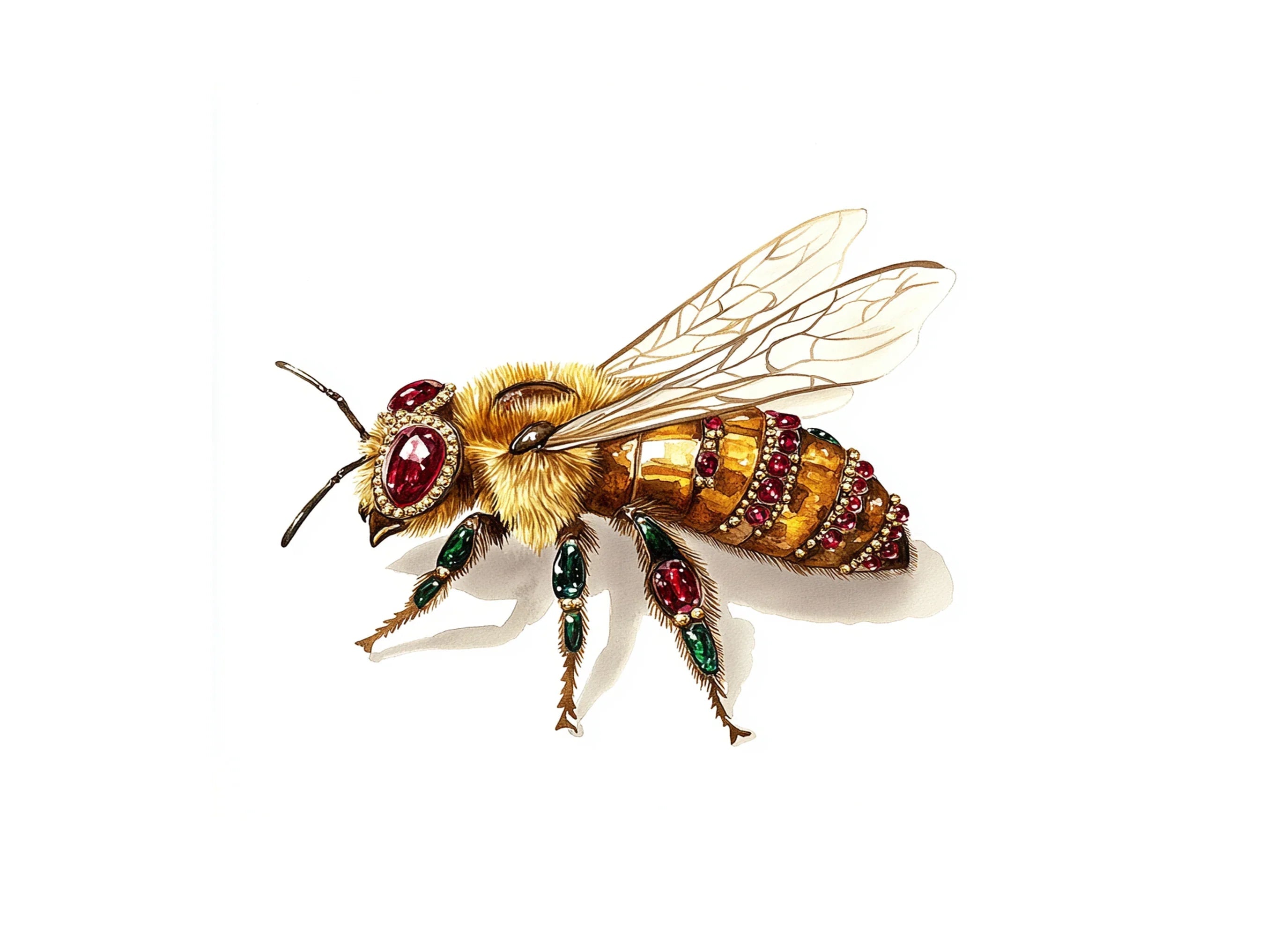 Jeweled Bee Clipart Bundle