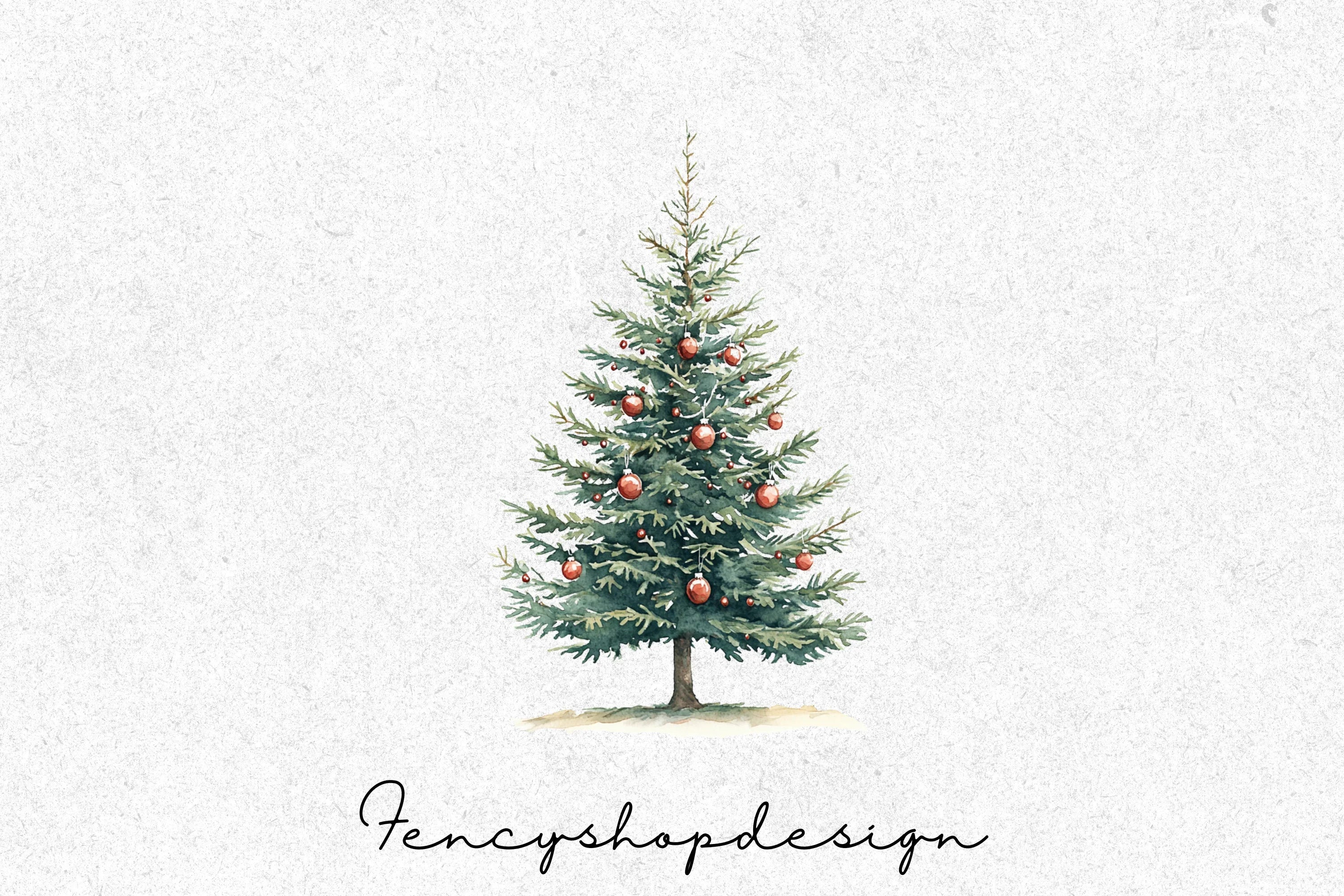 Christmas Tree Clipart Bundle