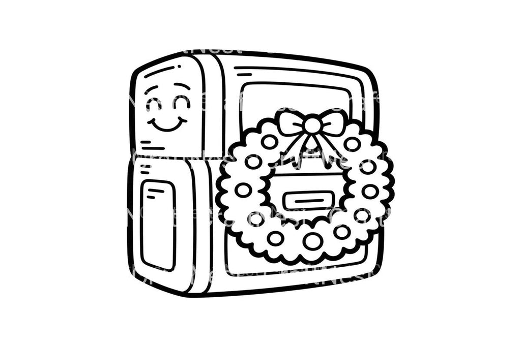 Cute Christmas Robots Coloring Books