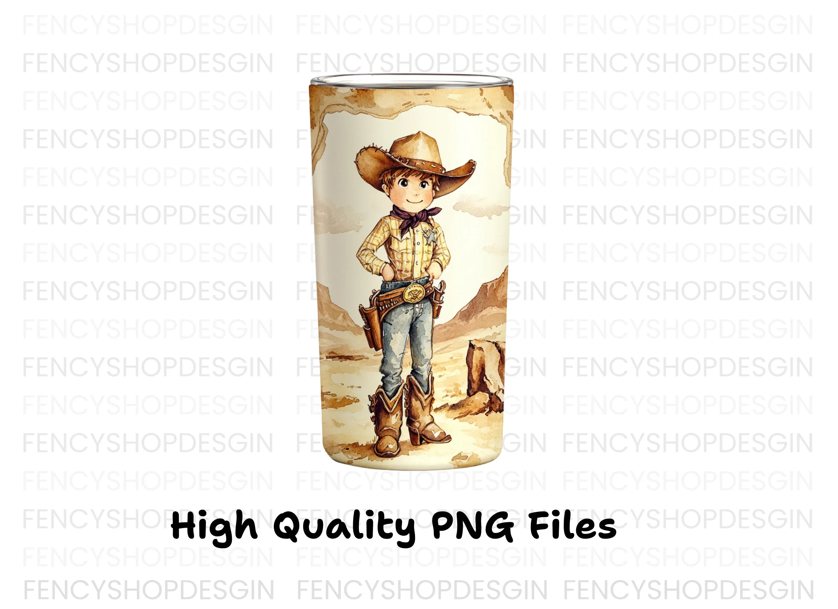 Cute Cowboy Kid Clipart Bundle