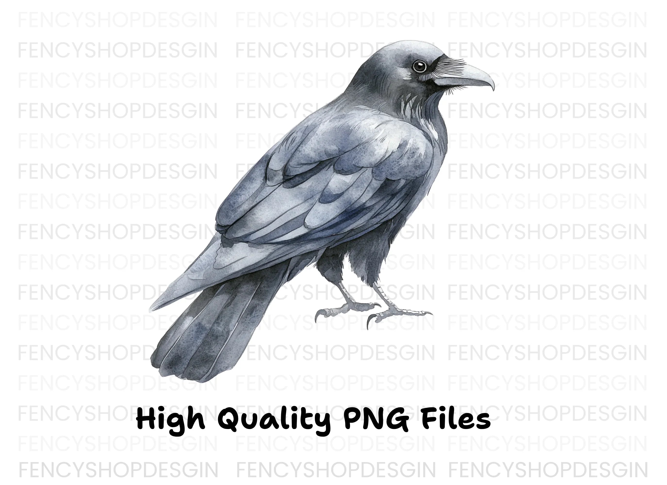 Black Crow Clipart Bundle