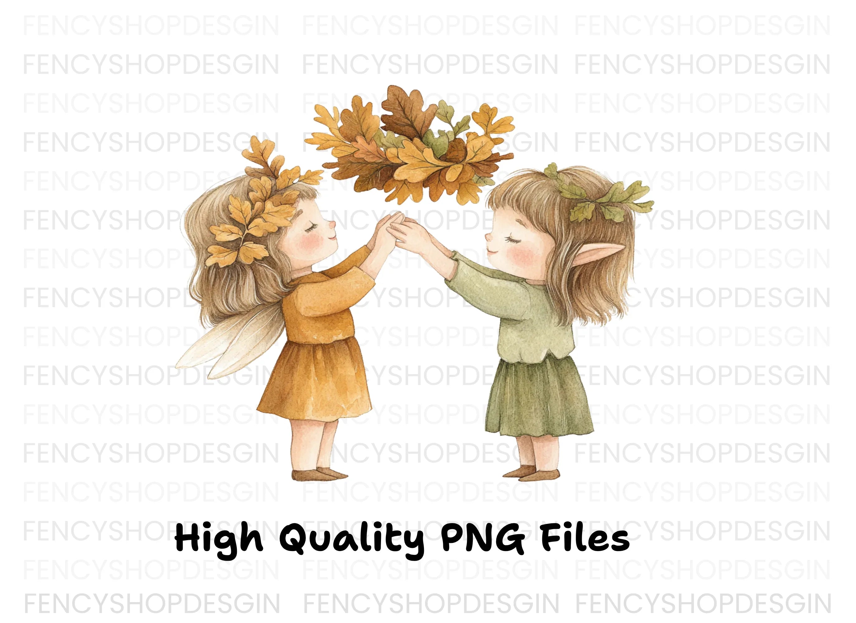 Autumn Fairy Clipart Bundle
