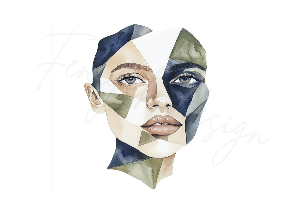 Abstract Faces Clipart Bundle