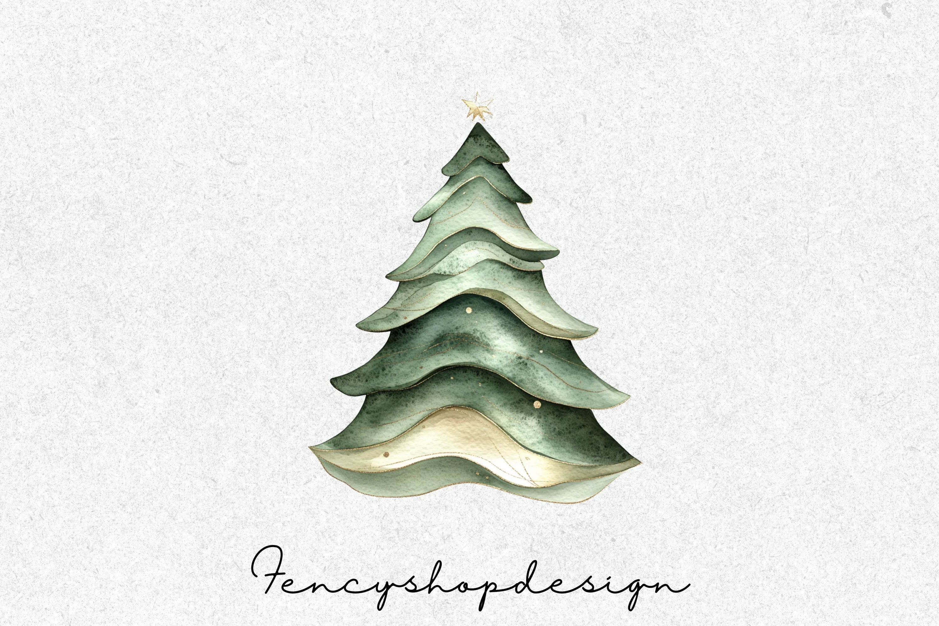 Christmas Tree Clipart Bundle
