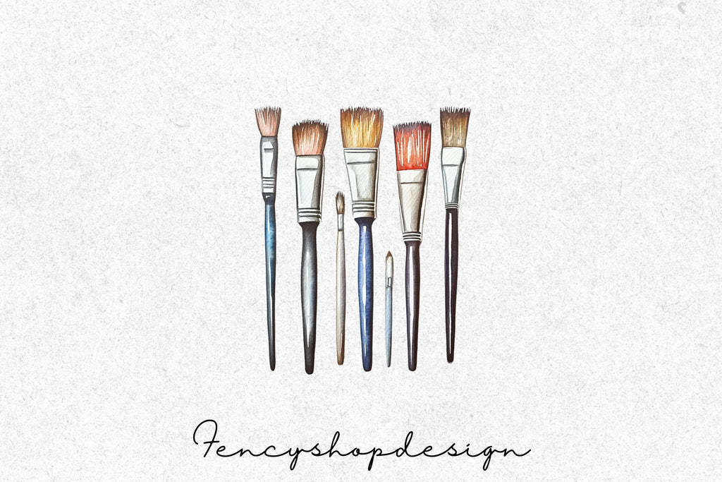Paint Brushes Clipart Bundle