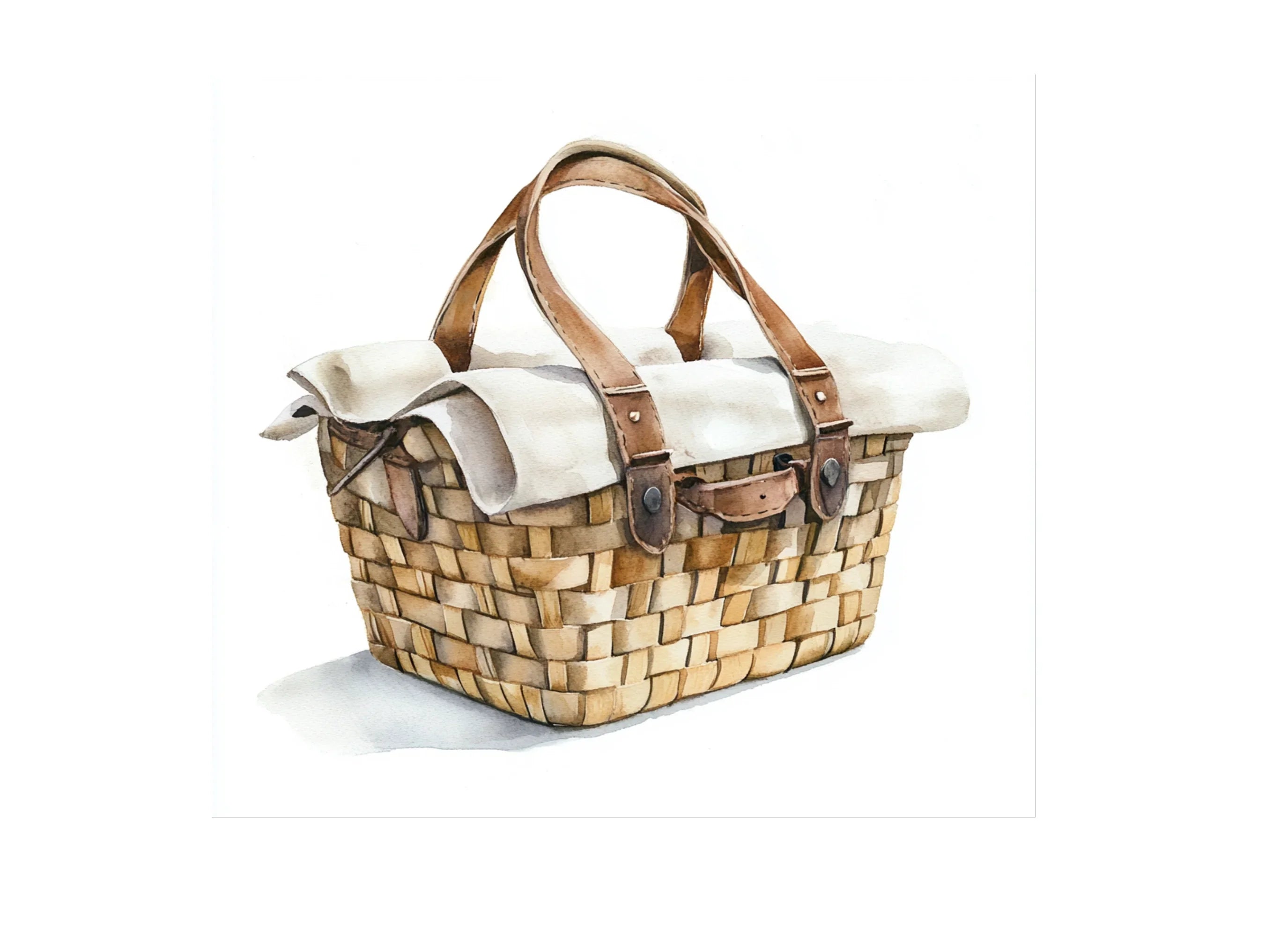 Picnic Baskets Clipart Bundle