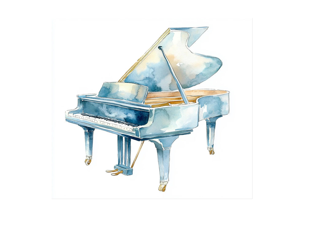 Elegant Grand Piano Clipart Bundle