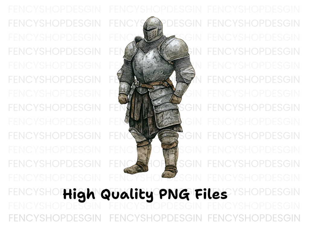 Medieval Knight Armor Clipart Bundle