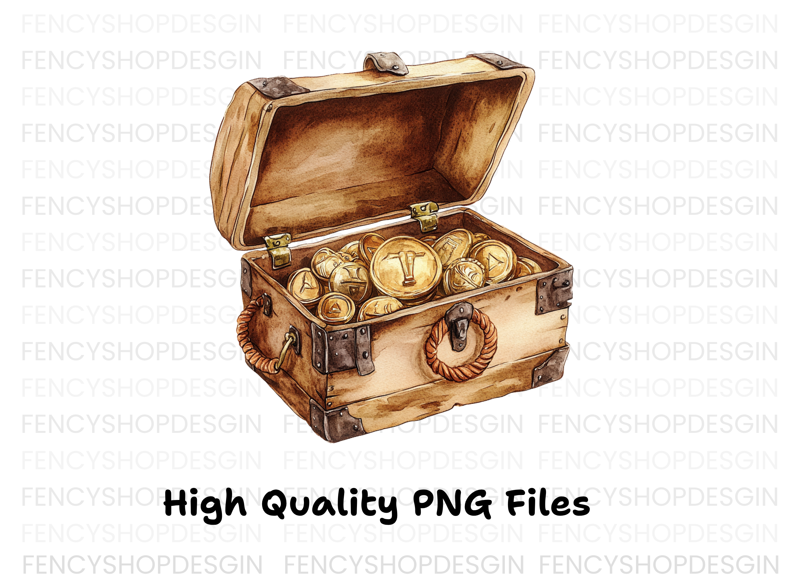 Vintage Treasure Chest Clipart Bundle