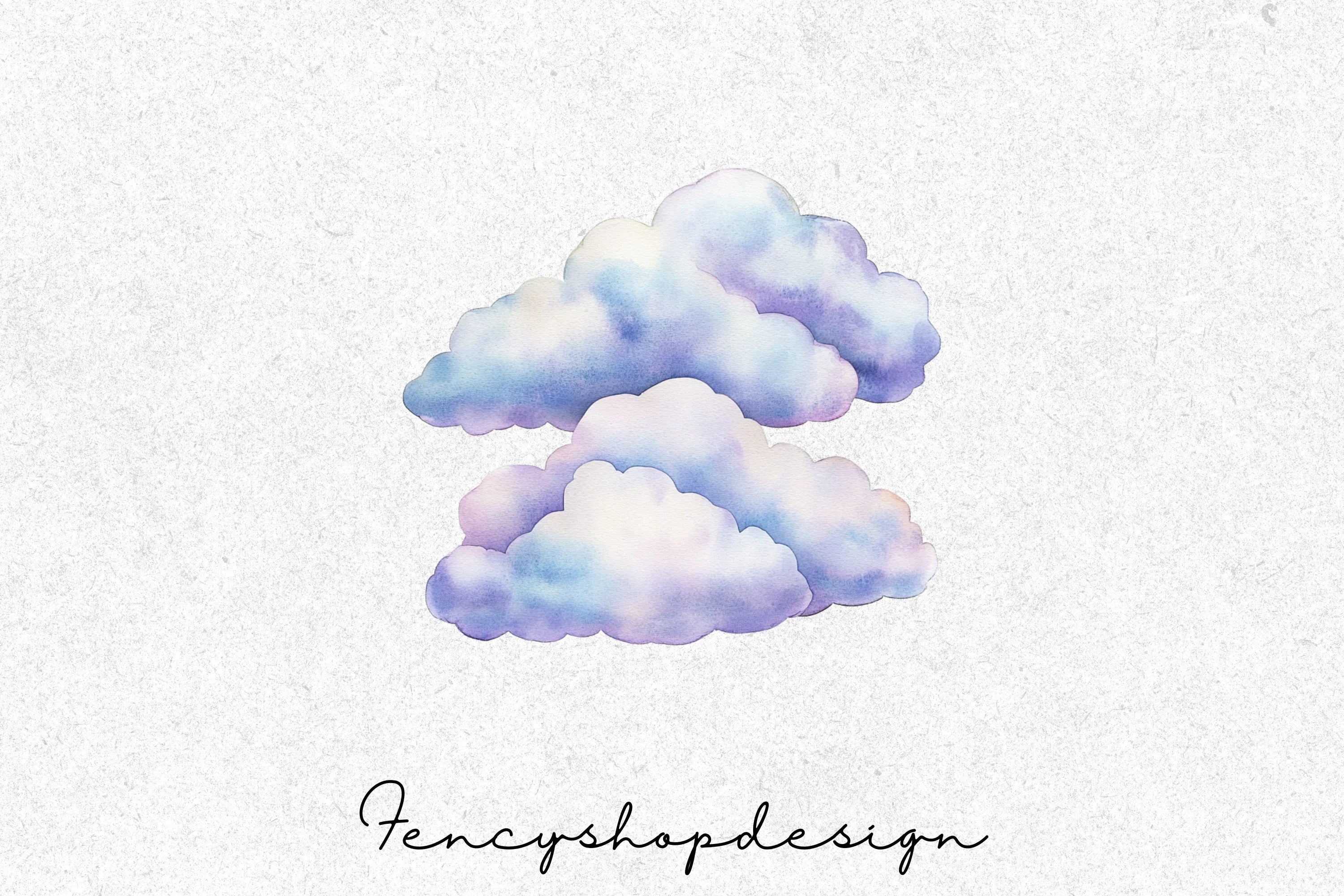 Soft Clouds Clipart Bundle