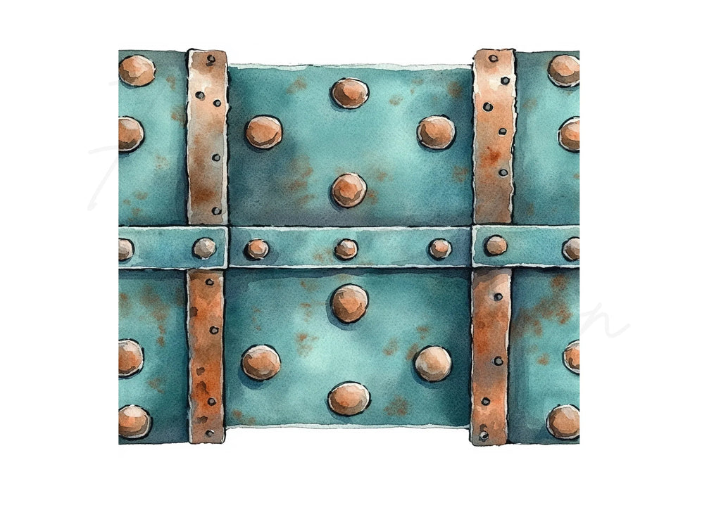 Steampunk Metal Texture Clipart Bundle