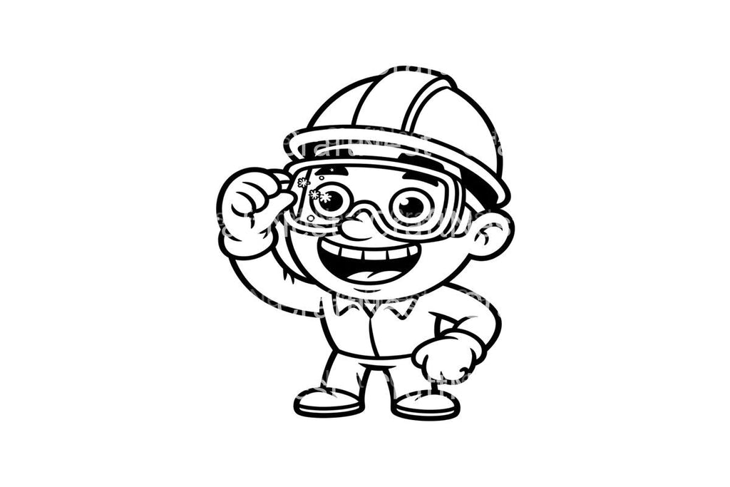 Safety Goggles Kids Coloring Books
