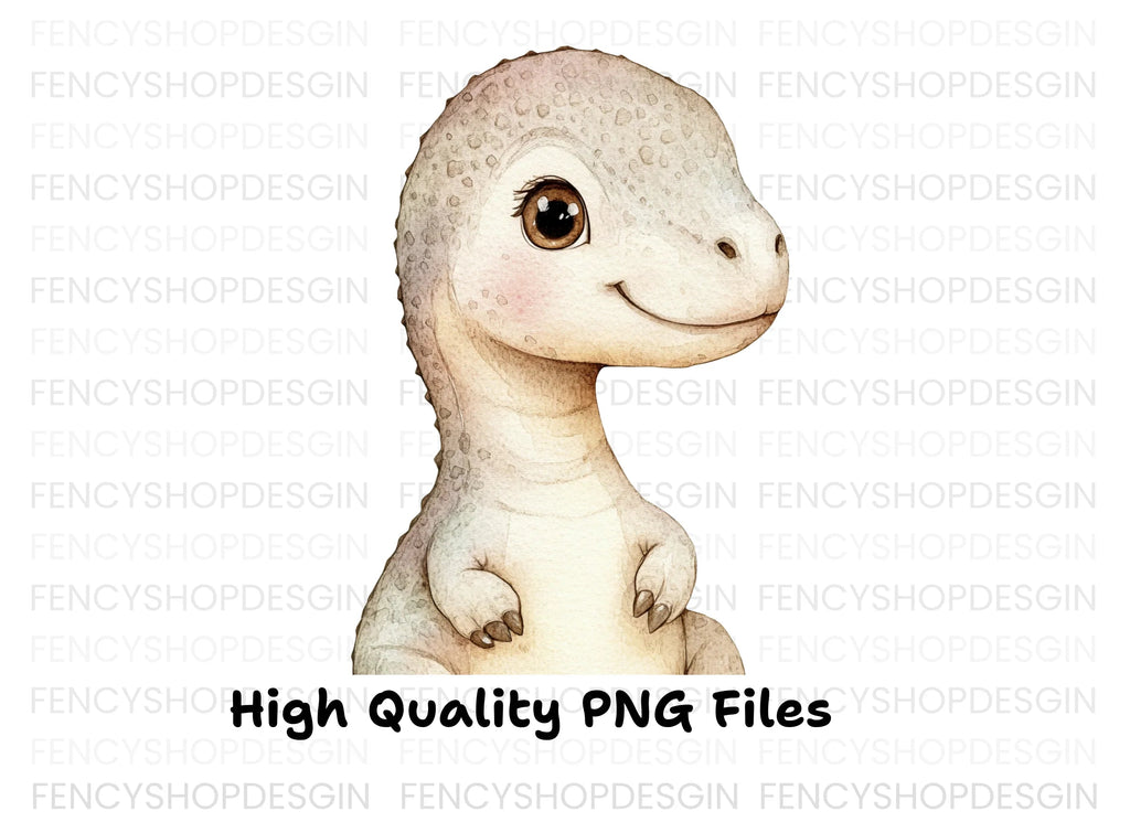 Cute Baby Rex Dinosaur Clipart Bundle