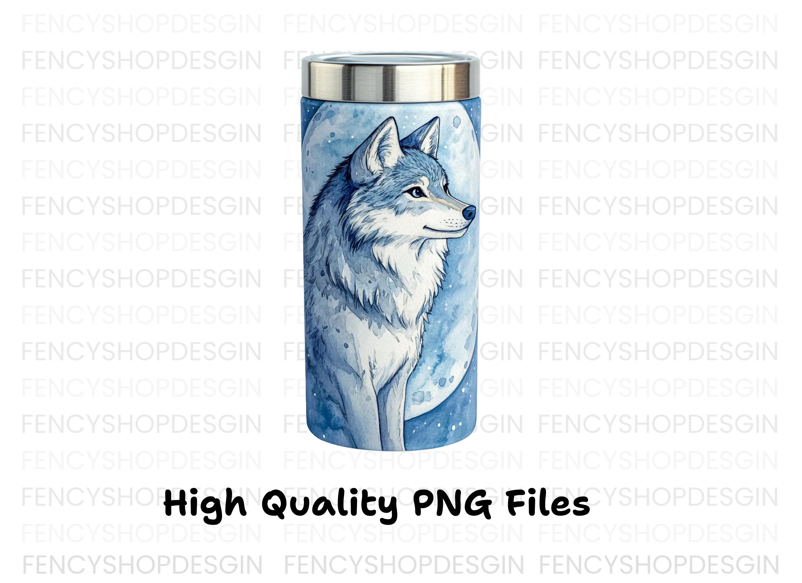 Blue Wolf Travel Clipart Bundle