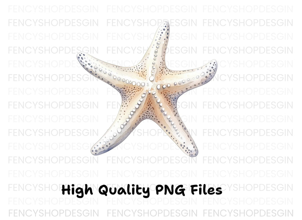White Starfish Clipart Bundle