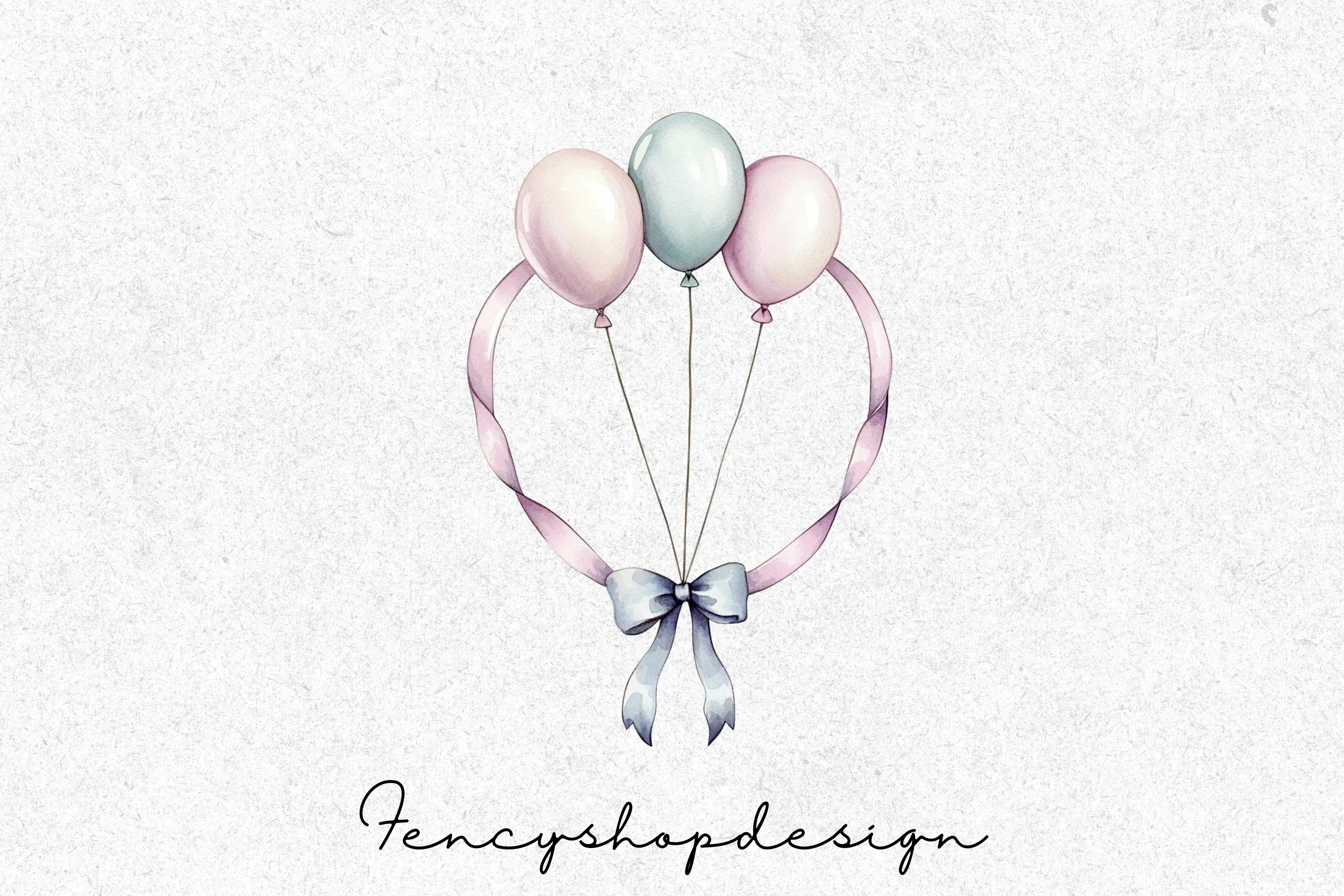 Balloon Frames Clipart Bundle