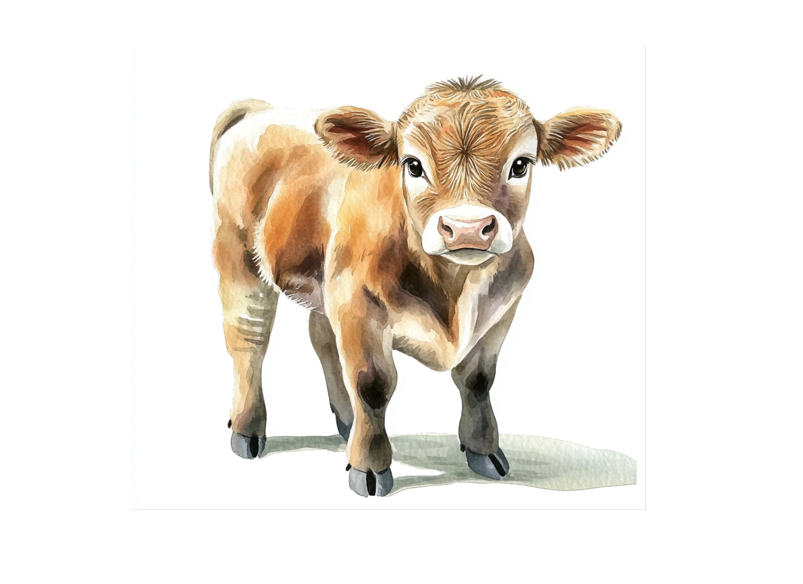 Adorable Calf Clipart Bundle