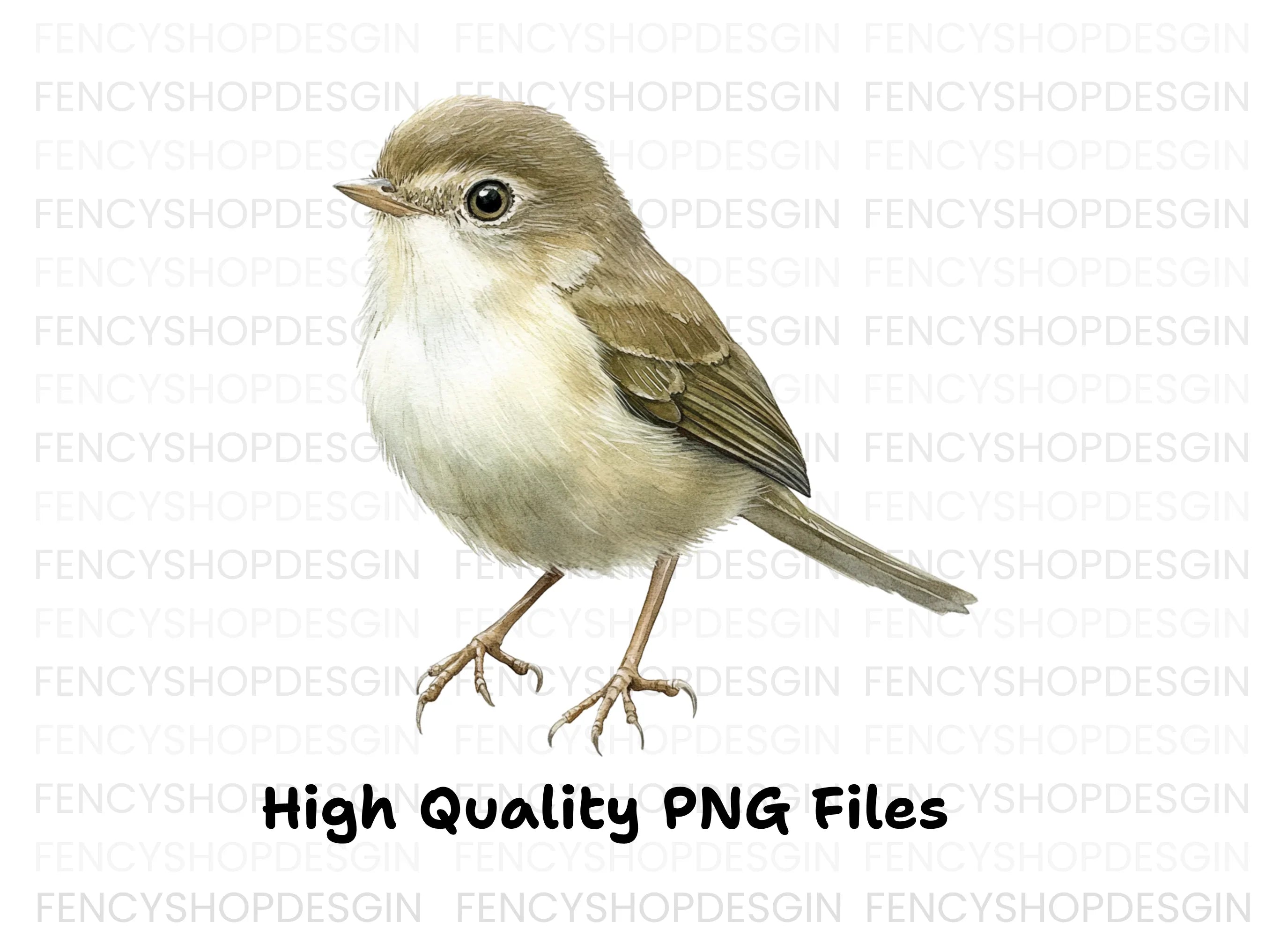 Realistic Small Birds Clipart Bundle